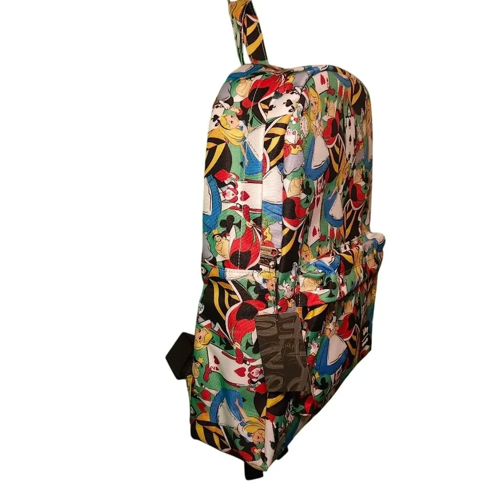 Loungefly Alice in Wonderland AOP Backpack – OG Heart Logo – 2018 – NWT – Rare